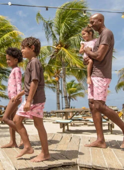 Snapper Rock Men's Chocolate Sustainable Short Sleeve Rash Guard