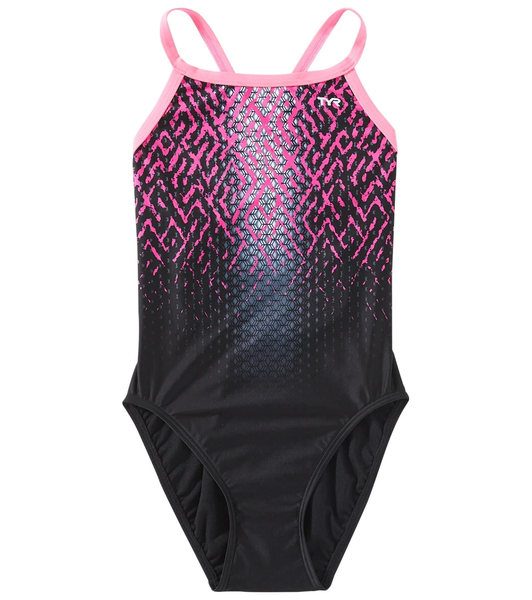 TYR Girls' Odyssey Diamondfit One Piece Swimsuit - Image 8