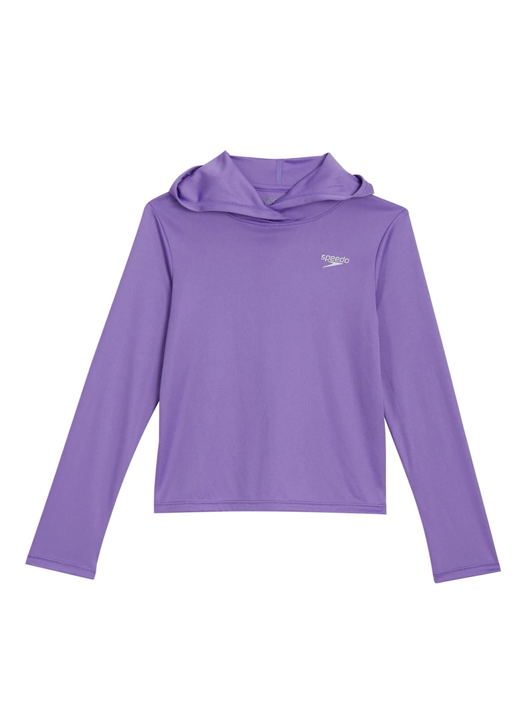 Speedo Girls' Long Sleeve Hooded Swim Tee (Big Kid) - Image 4