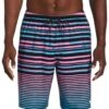 Nike Men's 20" Fade Stripe Breaker Swim Trunks