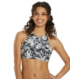 JOLYN Women's Jada Tropicana High Neck Strappy Back Bikini Top