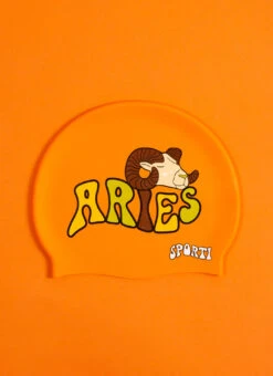Sporti Groovy Zodiac Aries Silicone Swim Cap