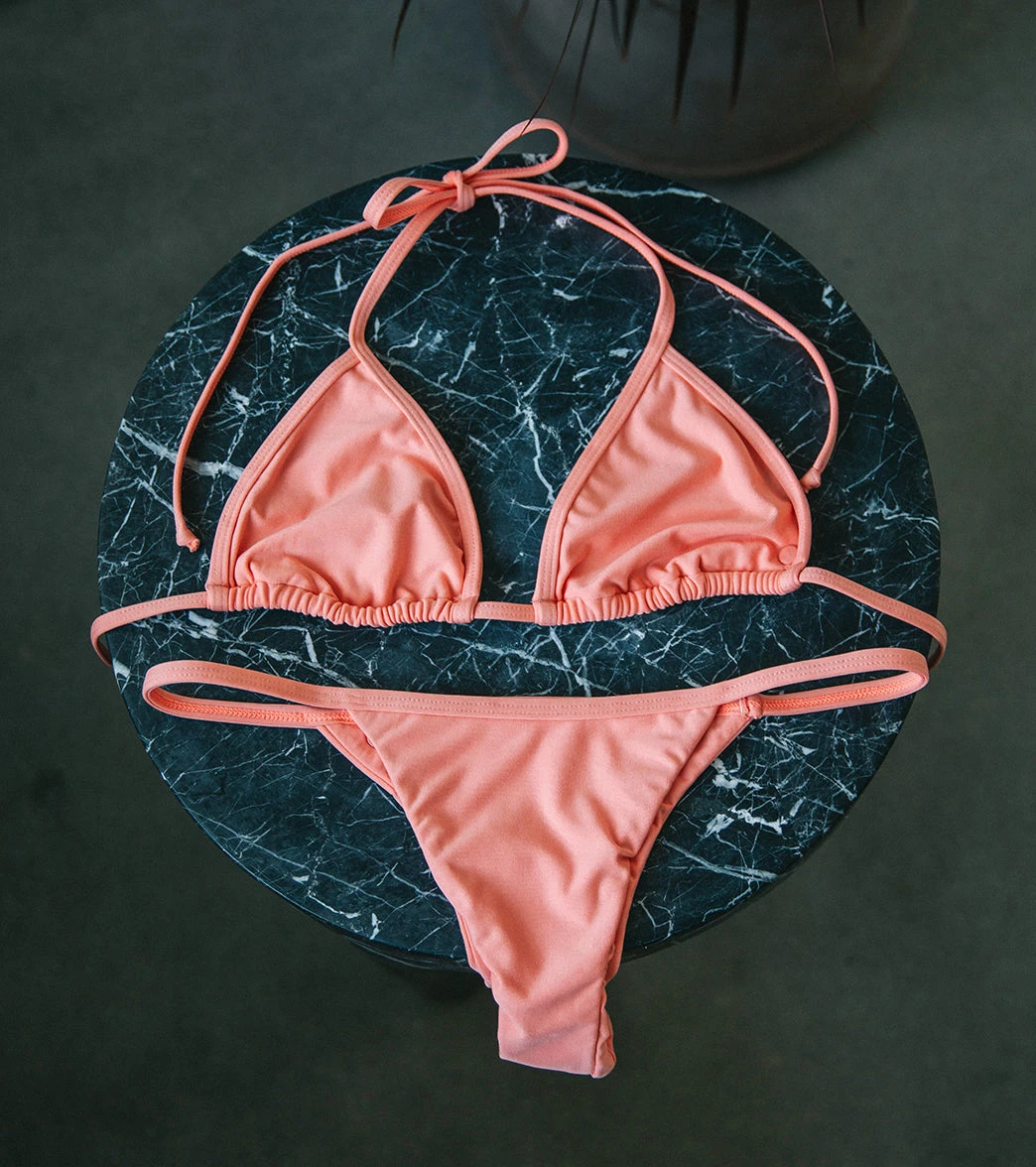 Volcom Women's Simply Seamless Triangle Bikini Top - Image 5