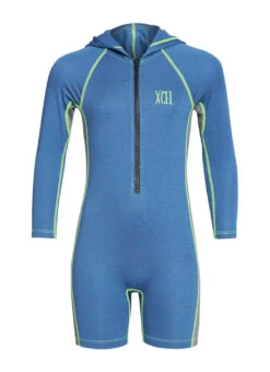 Xcel Premium Stretch Long Sleeve Front Zip Hooded UPF 50 Sunsuit (Toddler, Little Kid)