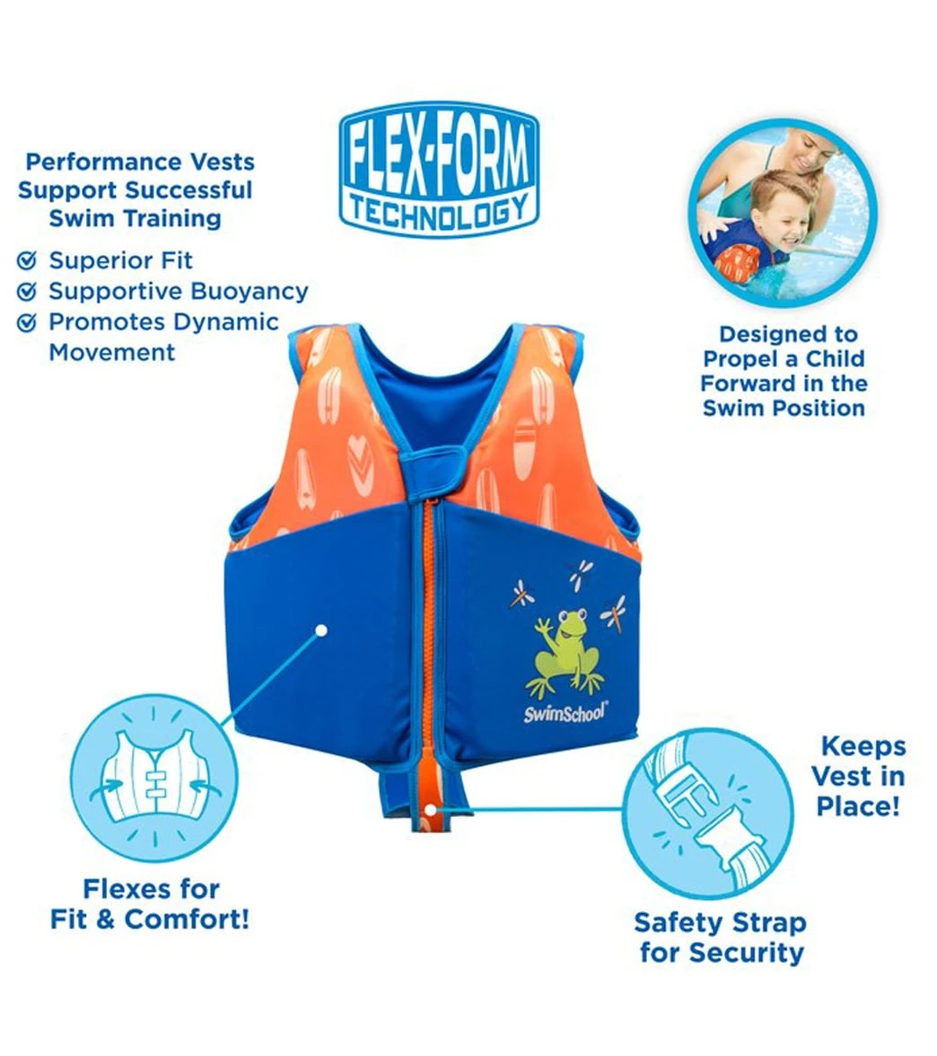 Aqua Leisure Kids' Printed Swim Vest With Safety Strap - Image 6