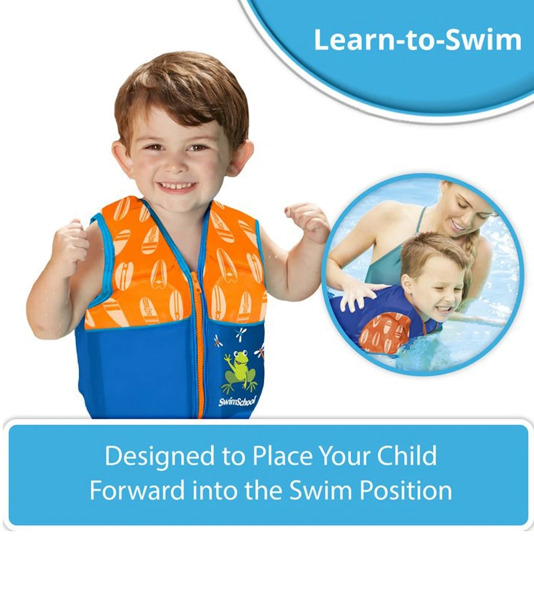 Aqua Leisure Kids' Printed Swim Vest With Safety Strap - Image 9