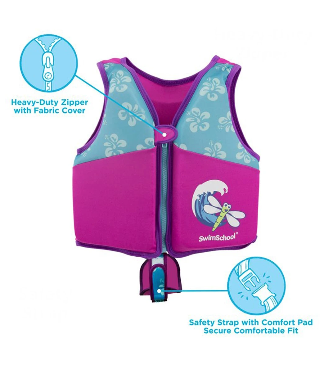 Aqua Leisure Kids' Printed Swim Vest With Safety Strap - Image 16