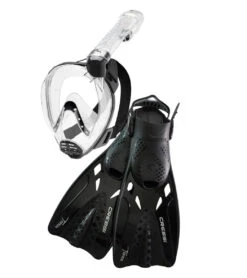 Cressi Baron & Tonga Mask & Fin Snorkel Set