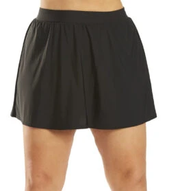 Miraclesuit Plus Size Solid Swim Skirt