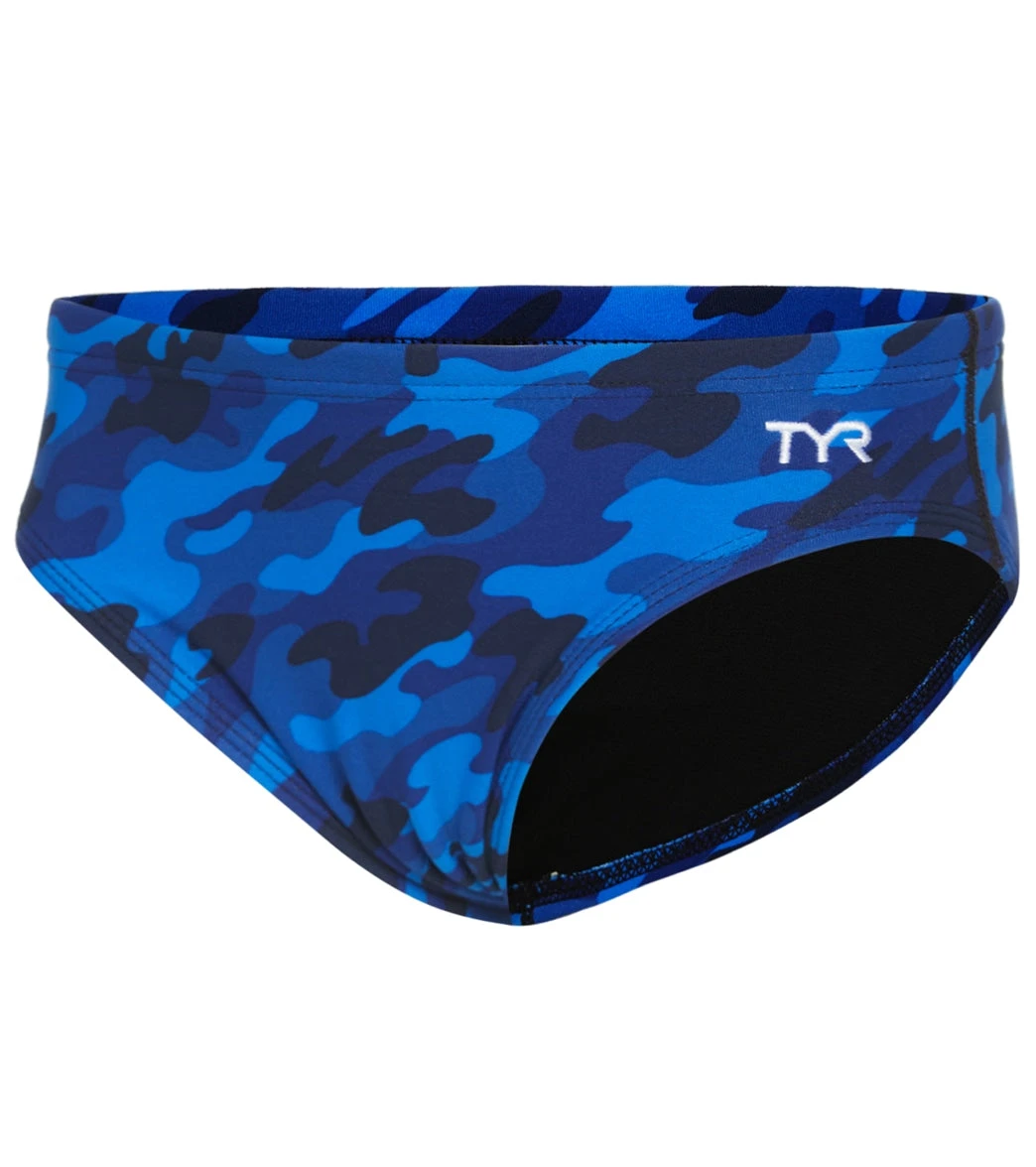TYR Boys' Camo Racer Brief Swimsuit - Image 10