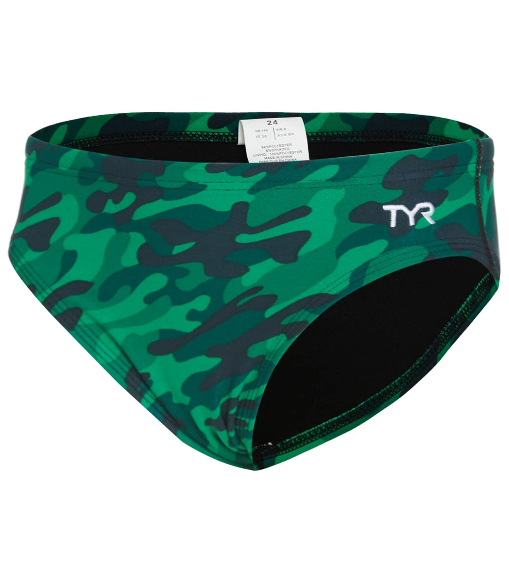 TYR Boys' Camo Racer Brief Swimsuit - Image 14