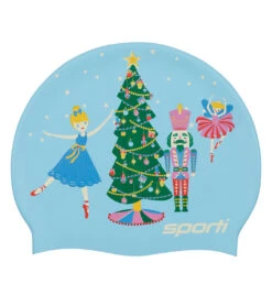 Sporti Sugar Plum Silicone Swim Cap Jr.