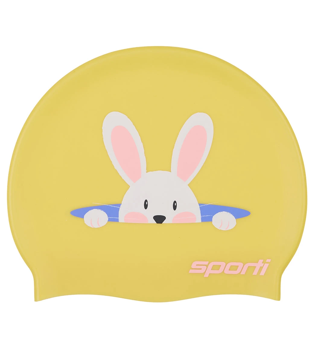 Sporti Bunny Surprise Silicone Swim Cap - Image 4