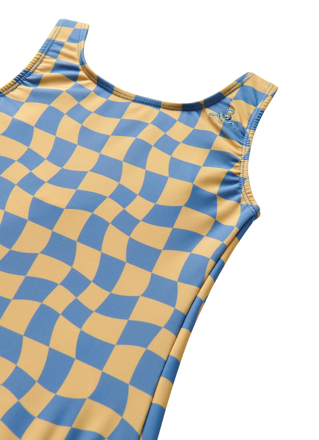 Seaesta Surf Girls' Print Wavy Checks One Piece Swimsuit (Little Kid, Big Kid) - Image 3