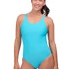 JOLYN Women's Betty Solid One Piece Swimsuit